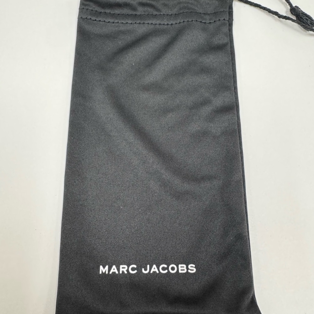 Marc Jacobs Black Eyeglass & Sunglass Pouch With Cleaning Cloth